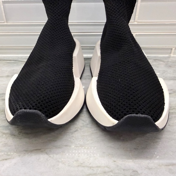 MM6 Maison Margiela High-Cut Sock Sneakers Black Women's Casual Shoes - Picture 10 of 10